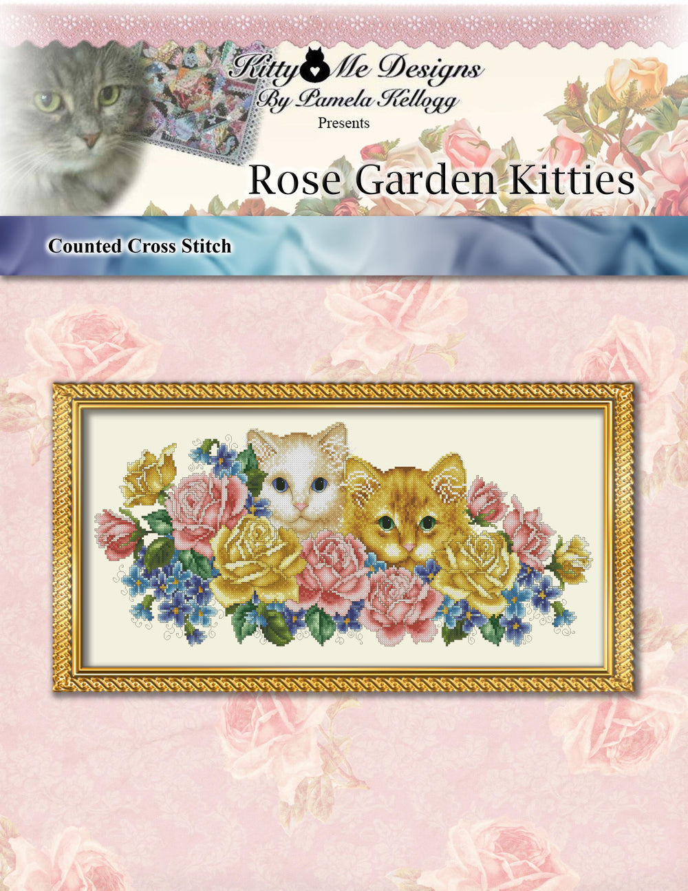 Rose Garden Kitties by Kitty and Me Designs
