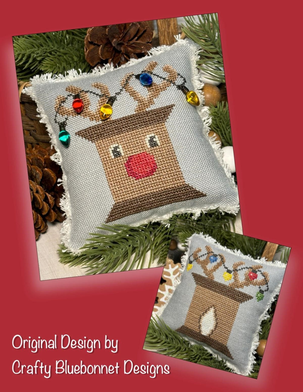 Rudolph Spool by Crafty Bluebonnet Designs