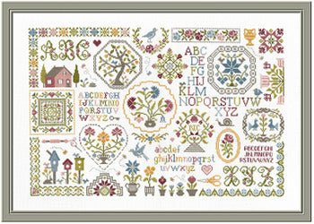 Sampler aux Medaillons by Jardin Prive