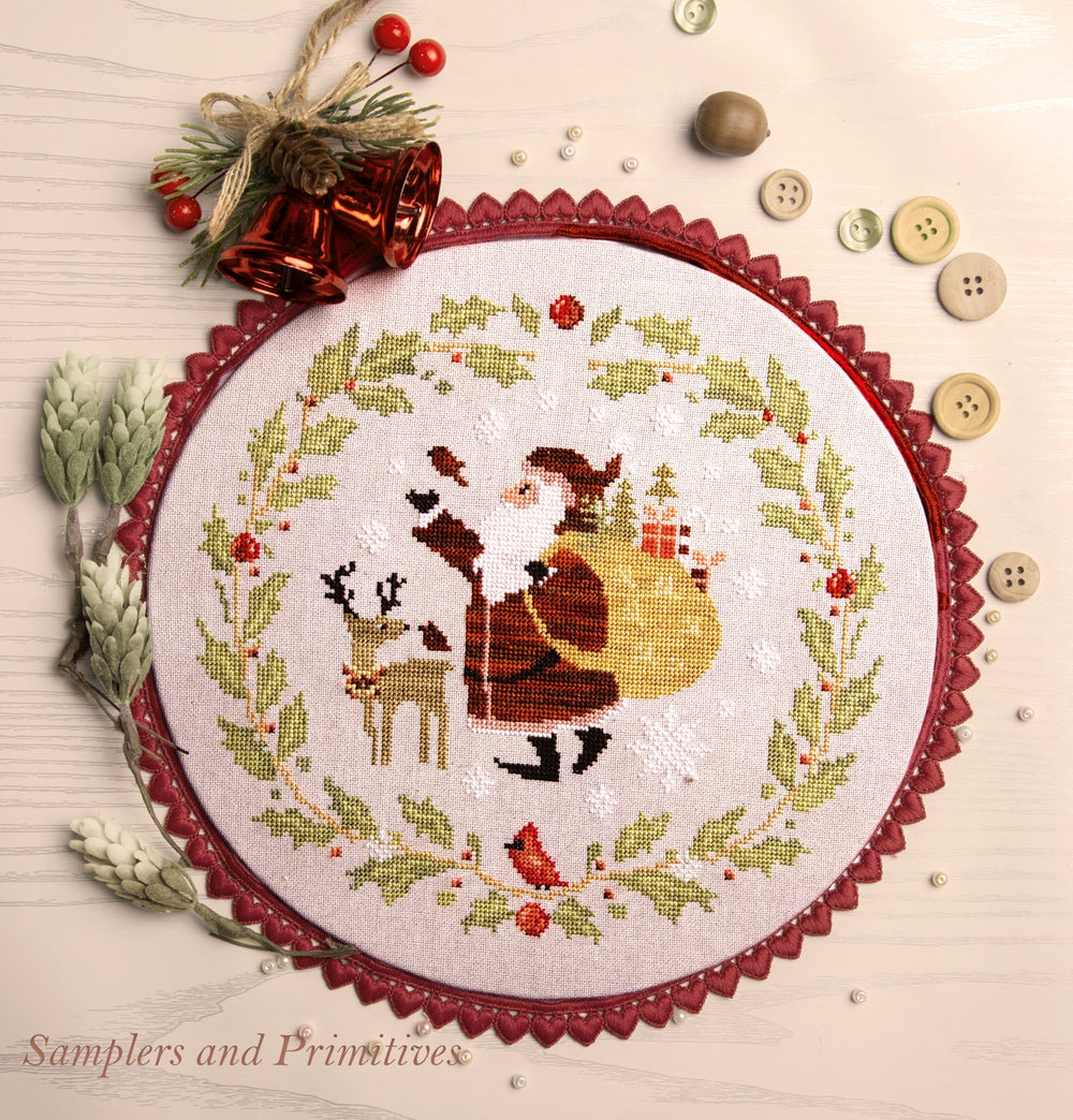 Santa and Friends by Samplers and Primitives - Preorder