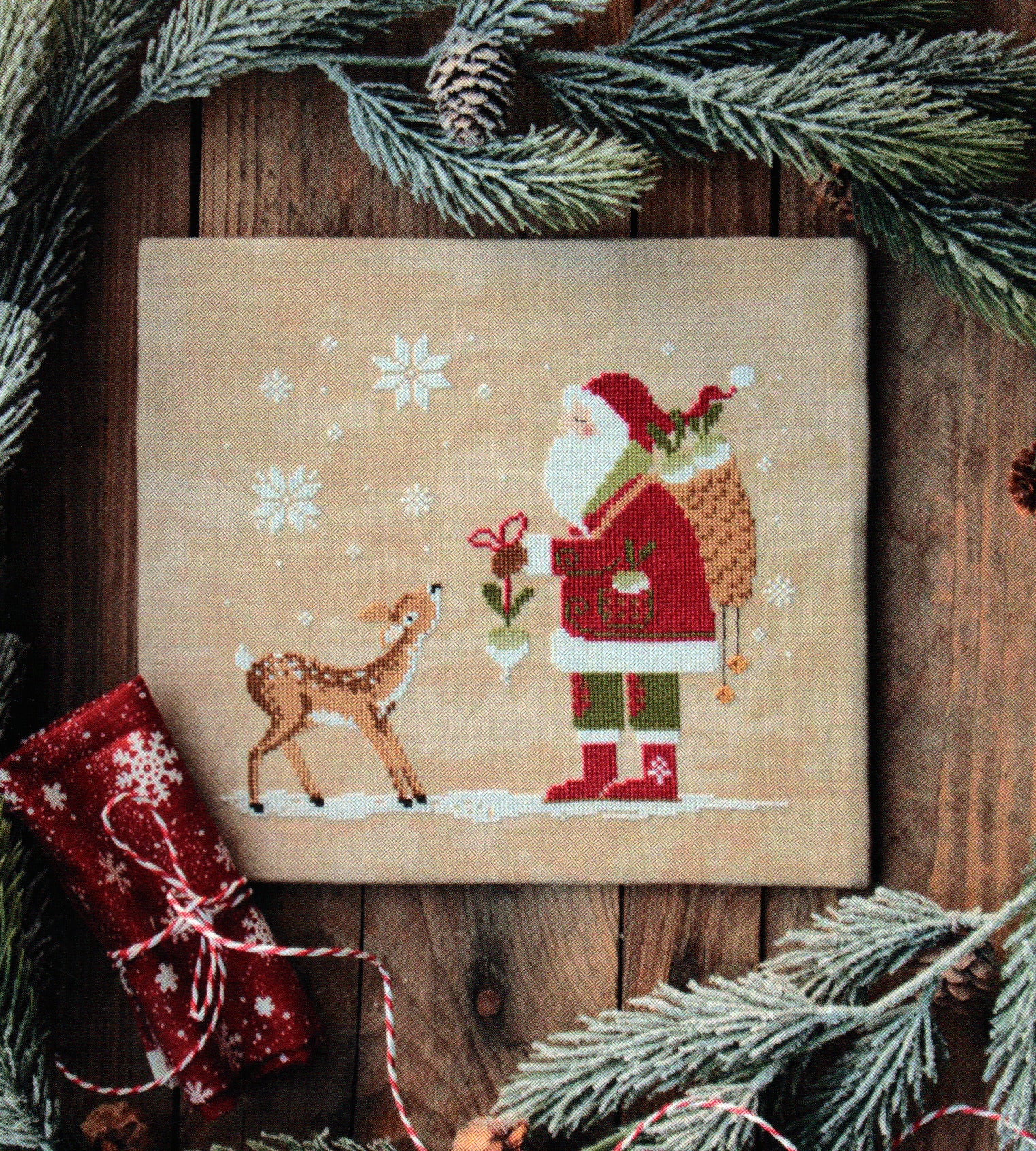Santa and the Fawn by Madame Chantilly
