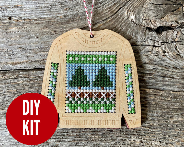 Scandi Sweater Kit by Canadian Stitchery