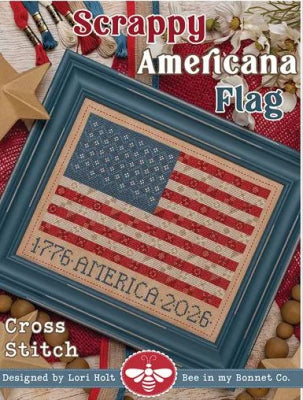 Scrappy Americana Flag by It's Sew Emma