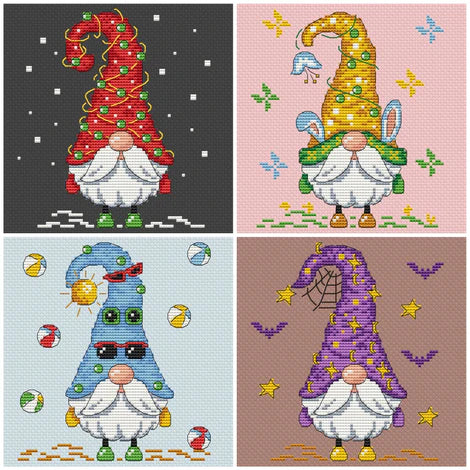 Seasonal Gnomes by Artmishka