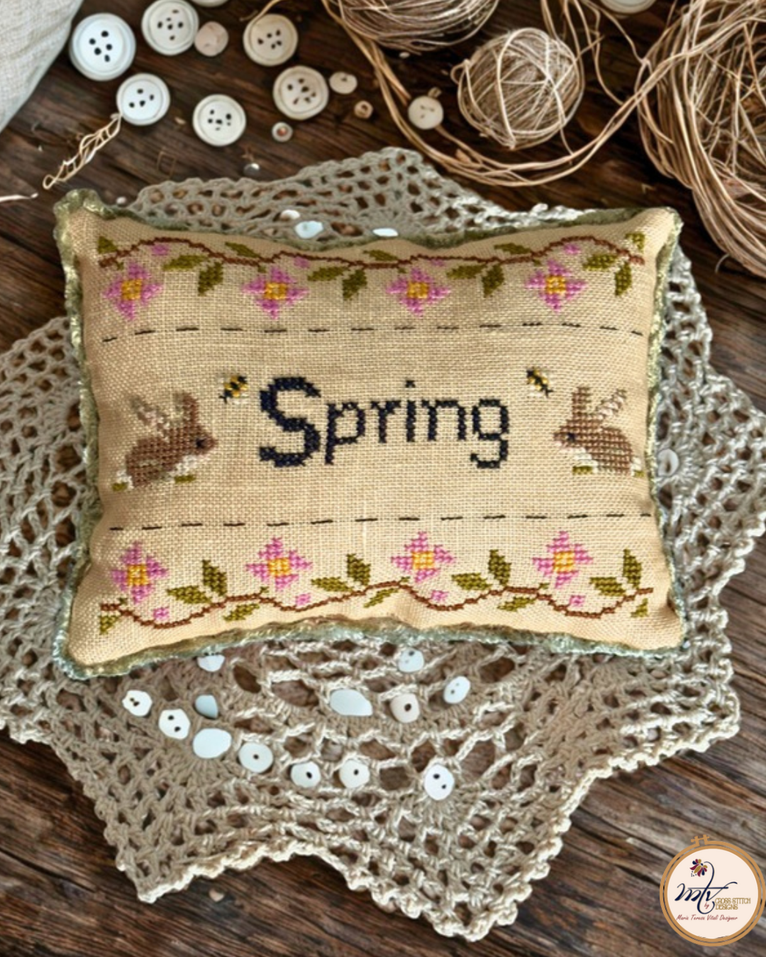 Seasonal Pincushions Spring - MTV Cross Stitch Designs - Preorder - BeStitchMe