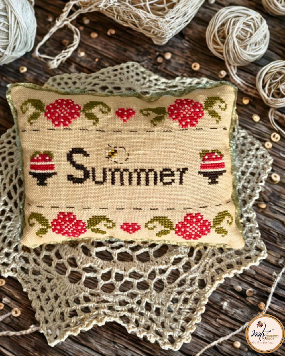 Seasonal Pincushions Summer - MTV Cross Stitch Designs - Preorder - BeStitchMe