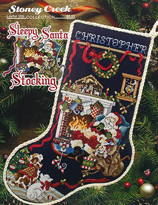 Sleepy Santa Stocking by Stoney Creek