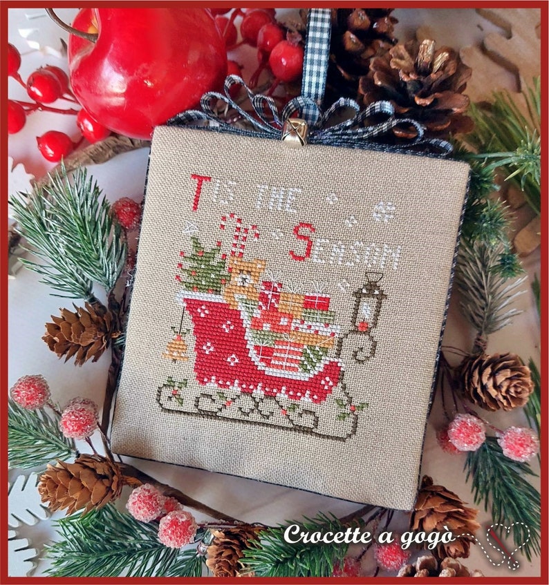 Slitta- 12 Christmas Vintage Series by Crocette a gogo