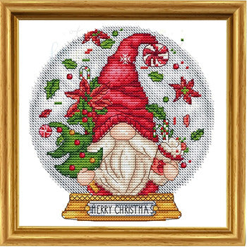 Snow Globe Christmas Gnome by Les Petites Croix