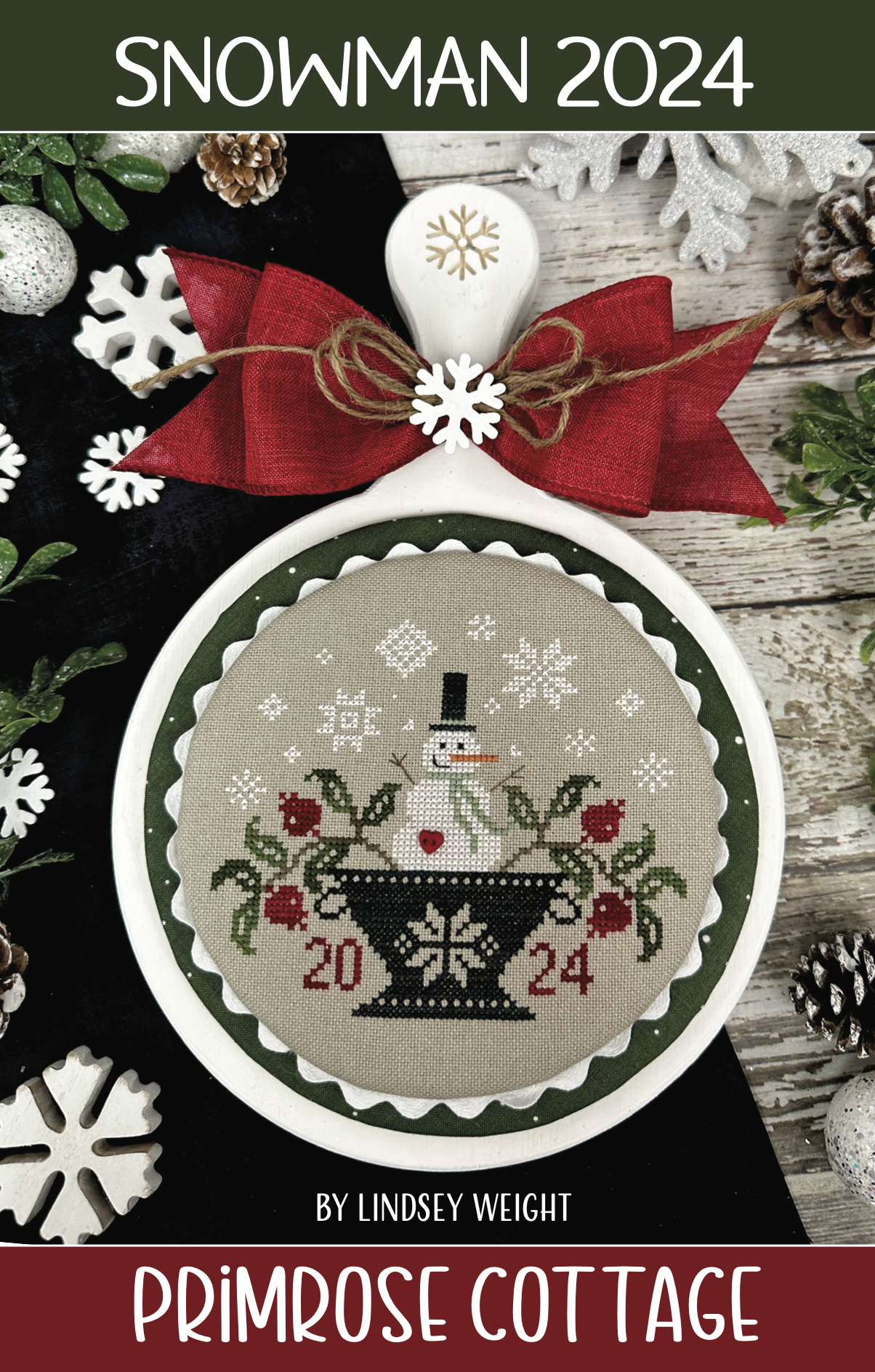 Snowman 2024 by Primrose Cottage Stitches