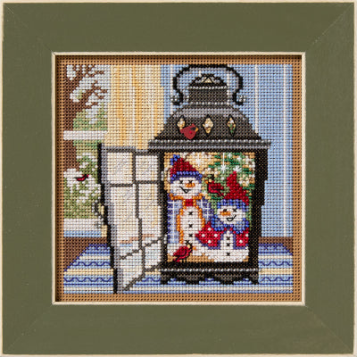 Snowman Lantern by Mill Hill