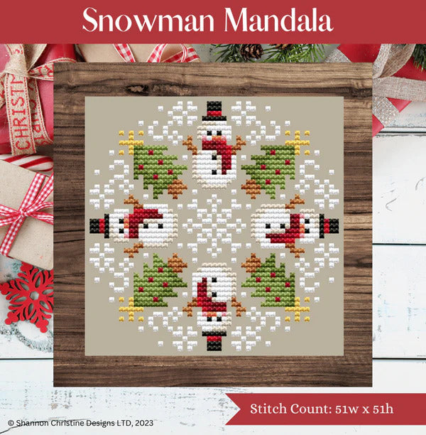 Snowman Mandala by Shannon Christine Designs