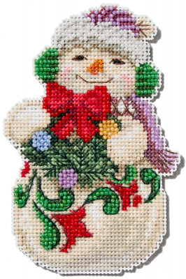 Snowman with Earmuffs by Mill Hill