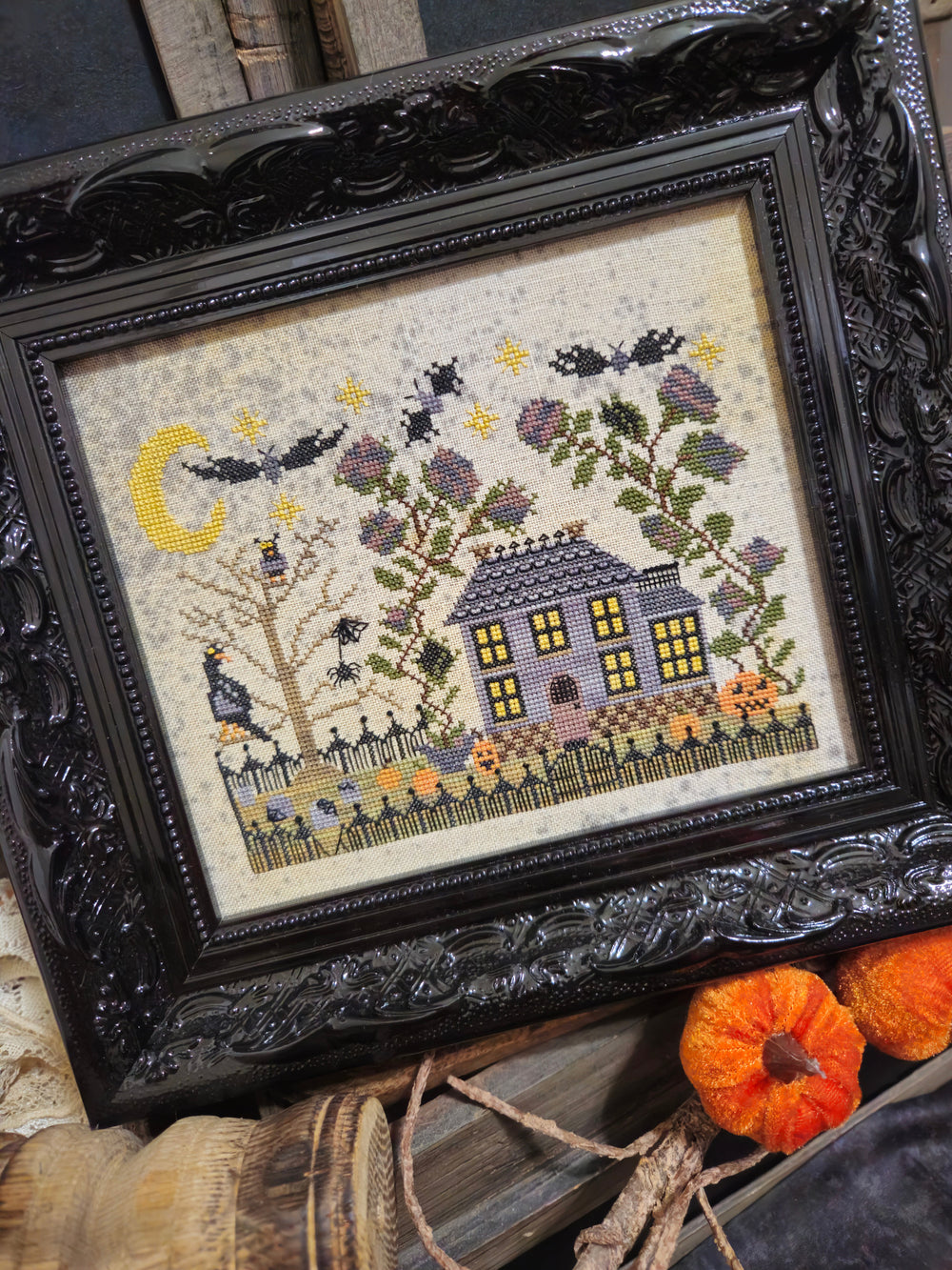 Spooky Mansion by Quaint Rose Needlearts