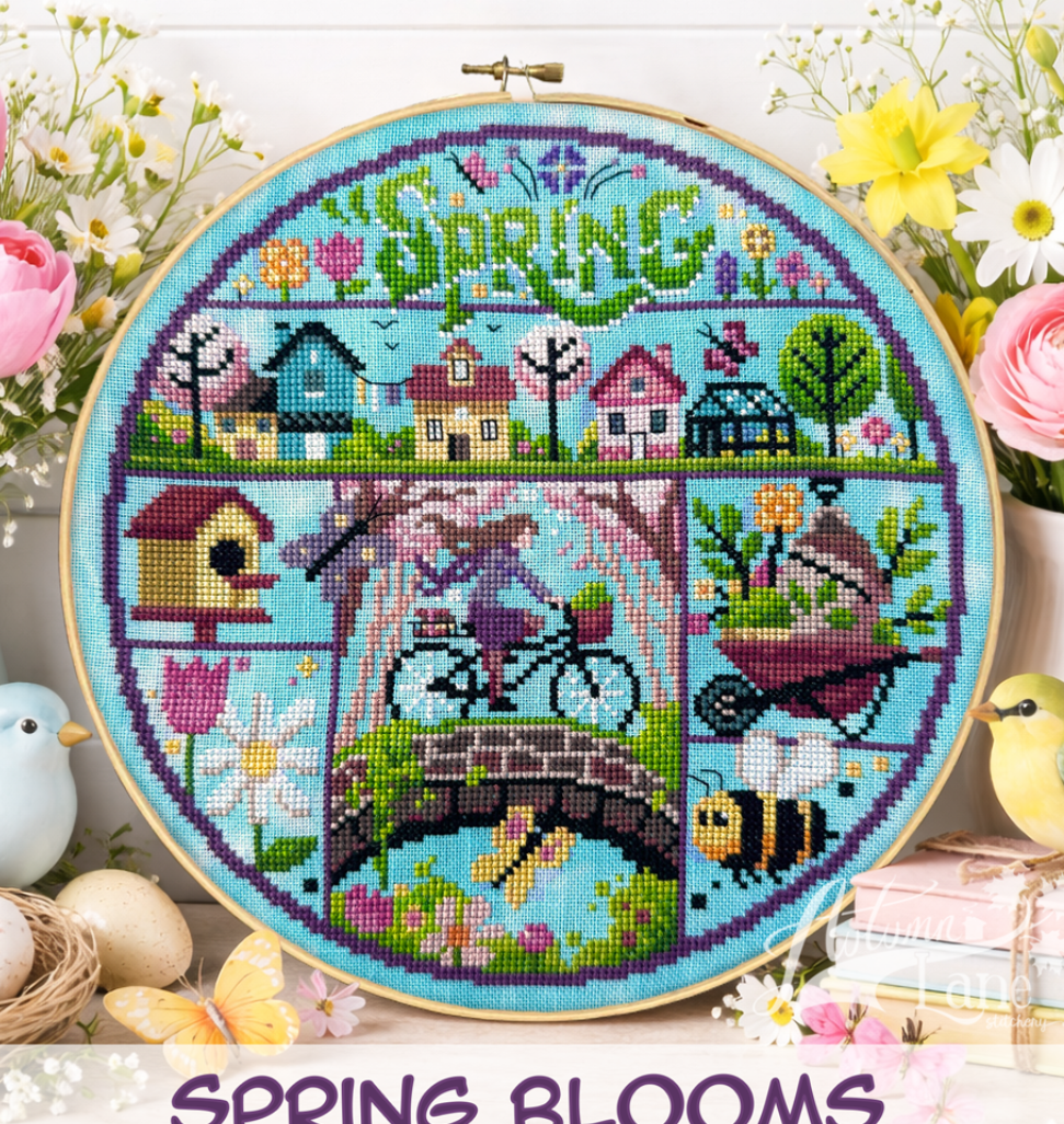 Spring Blooms - Autumn Lane Stitchery - Preorder - BeStitchMe