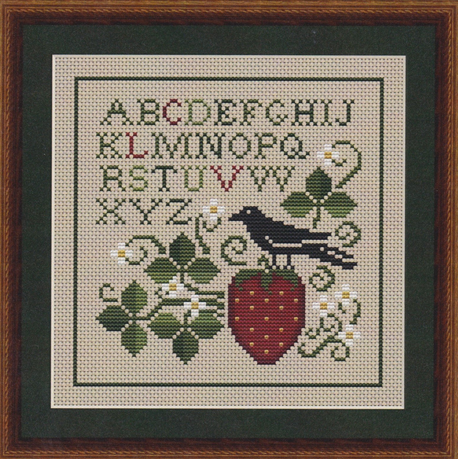 Spring Crow and Strawberry by Happiness is Heart Made