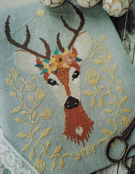 Spring Deer by Barbara Ana Designs