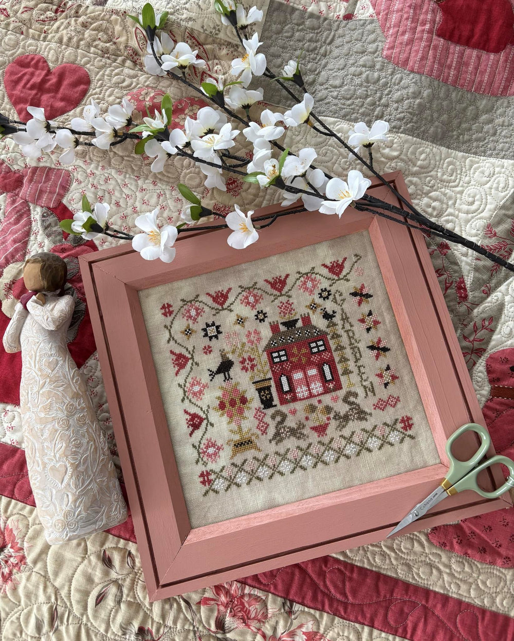 Spring Garden at Cranberry Manor by Pansy Patch Quilts and Stitchery