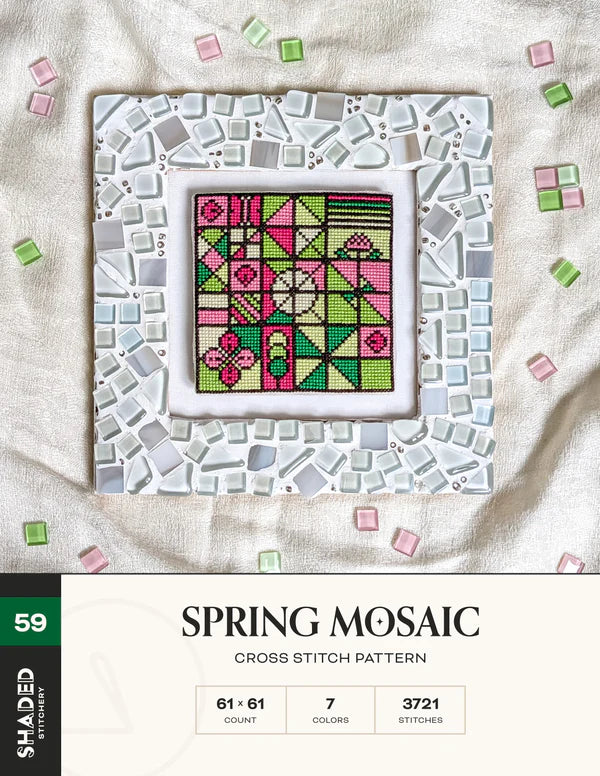 Spring Mosaic - Shaded Stitchery - Preorder - BeStitchMe