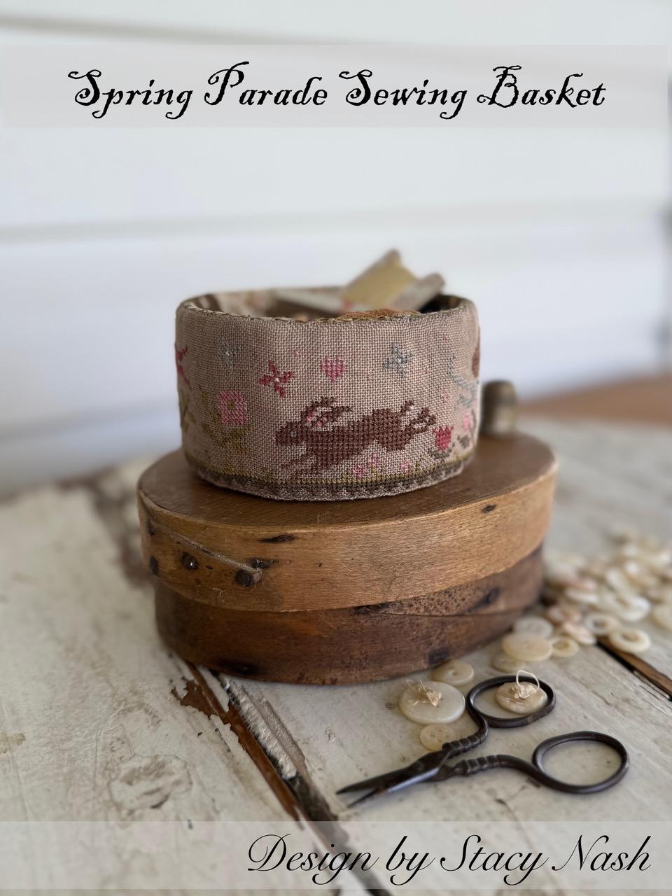 Spring Parade Sewing Basket - Stacy Nash Designs - Preorder - BeStitchMe