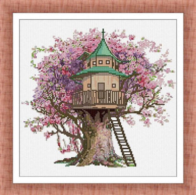Spring Tree House by Alessandra Adelaide Needleworks