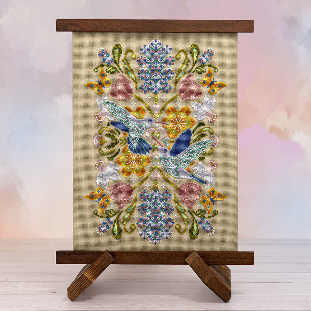 Spring Hummingbird Mandala- Counting Puddles - Preorder - BeStitchMe