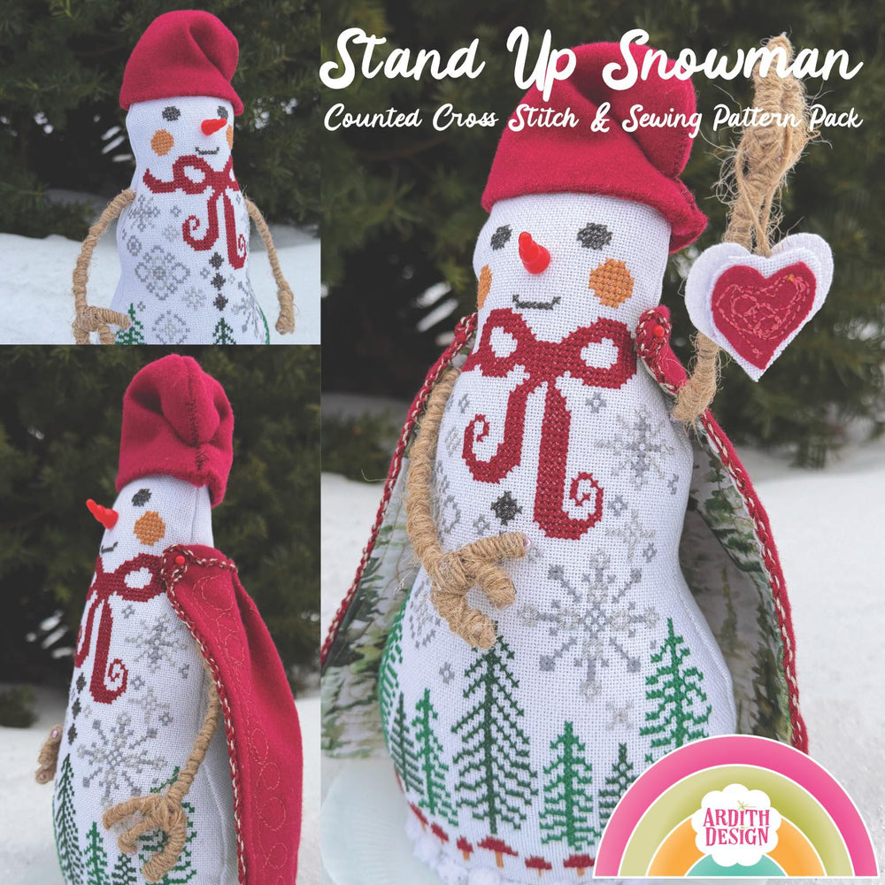 Stand Up Snowman - Ardith Design - Preorder - BeStitchMe