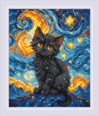 Starry Cat by Riolis