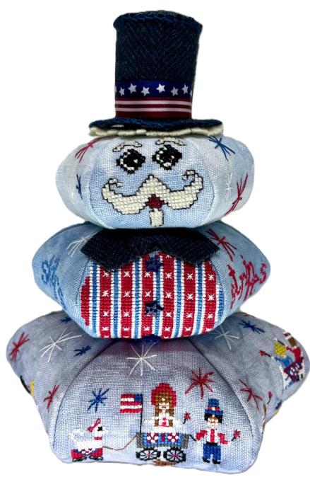 Stars and Stripes Stacker by Praiseworthy Stitches