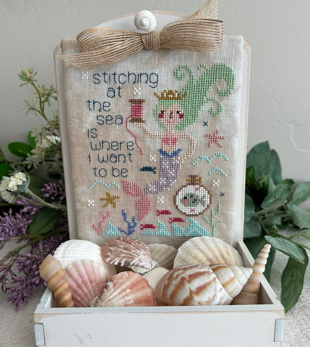 Stitching at the Sea by Emily Call Stitching