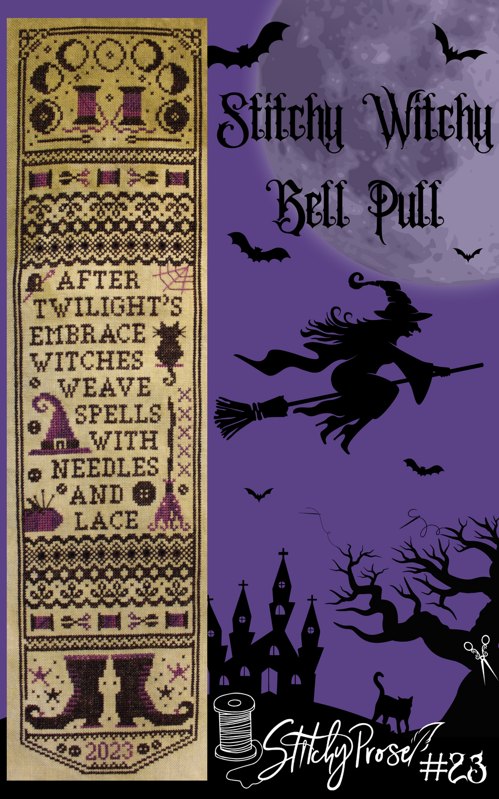 Stitchy Witchy Bell Pull by Stitchy Prose
