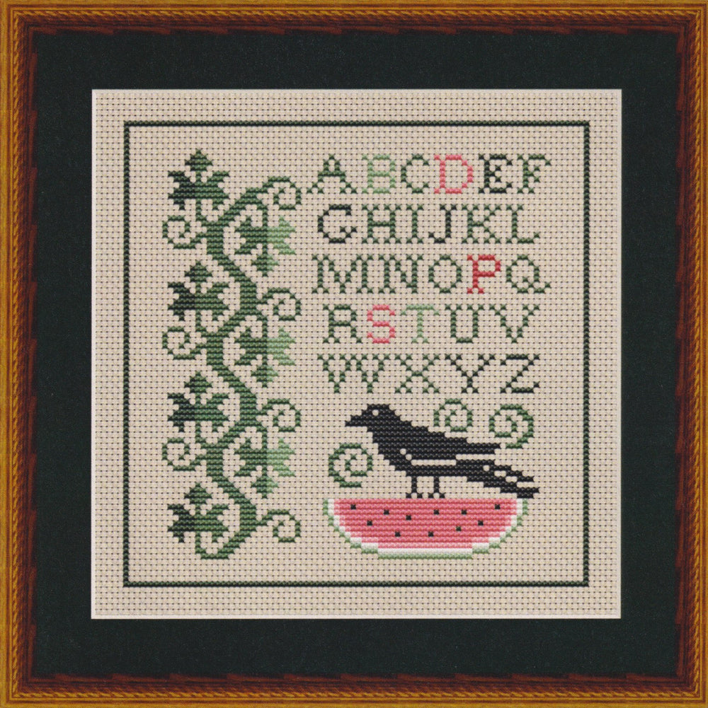Summer Crow and Watermelon by Happiness is Heart Made
