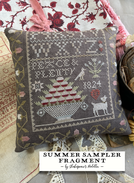 Summer Sampler Fragment by Shakespeare's Peddler's