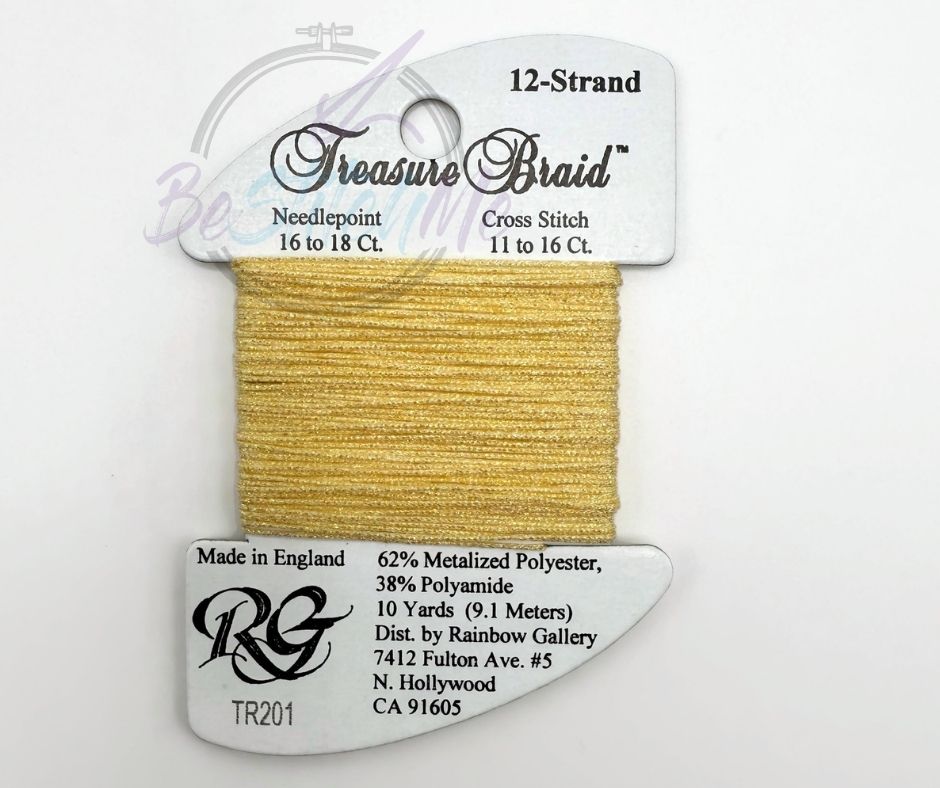 TR201 Yellow Shimmer Treasure Braid