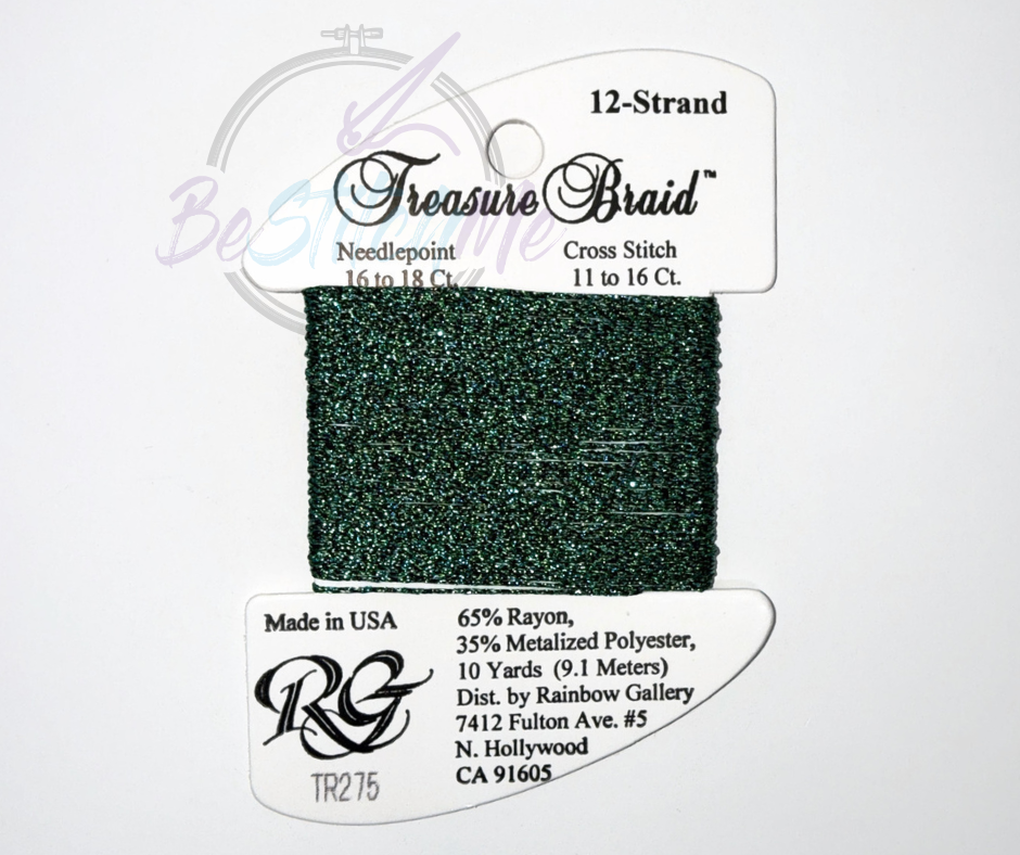 TR275 Forest Green Treasure Braid