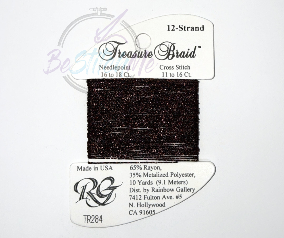 TR284 Burgundy Treasure Braid