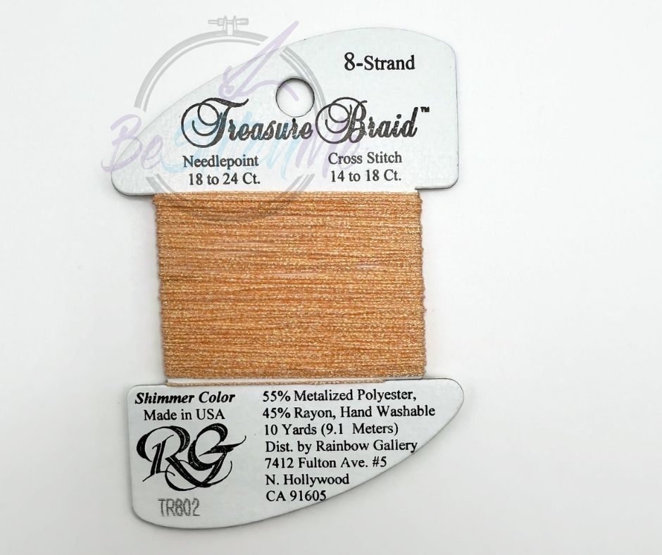 TR802 Peach Shimmer Treasure Braid