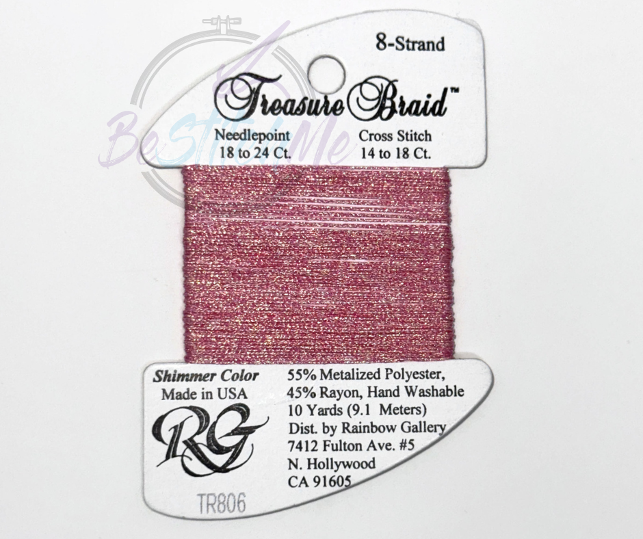 TR806 Pink Shimmer Treasure Braid
