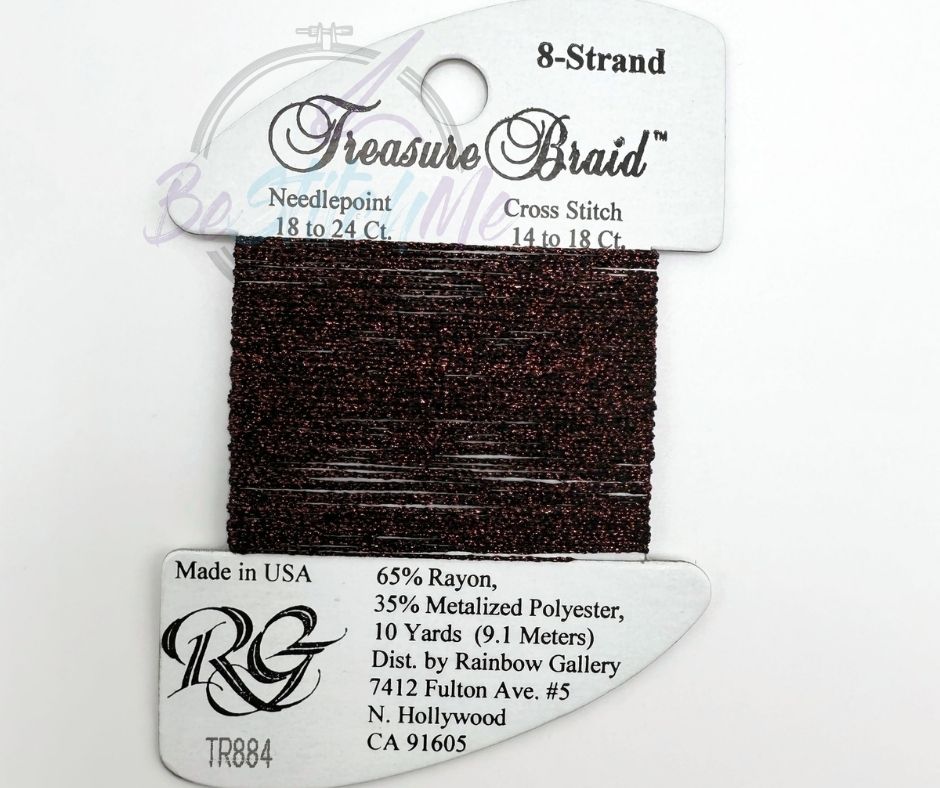 TR884 Burgundy Treasure Braid