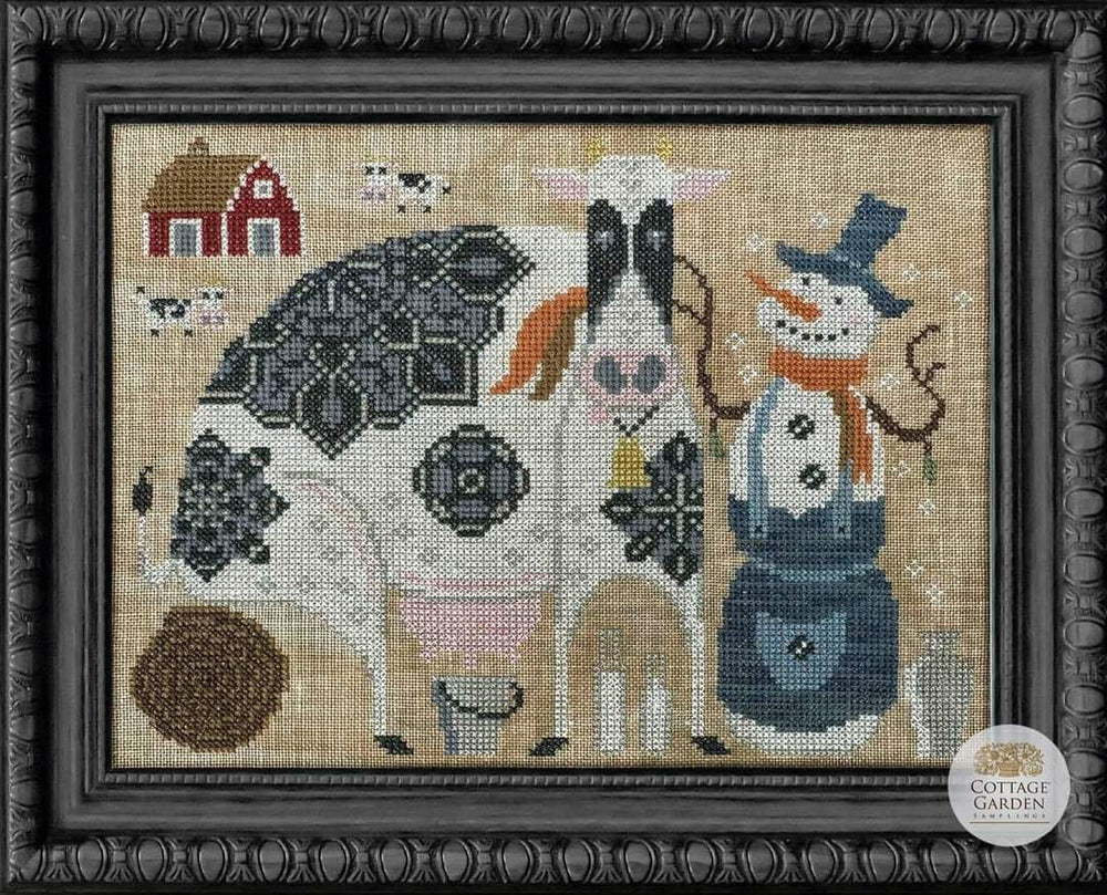 The Countryman The Snowman  Collector Series #10 The Needle by Cottage Garden Samplings