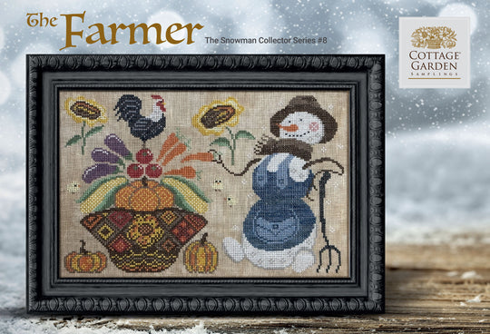 The Farmer The Snowman Collector Series #8 The Needle by Cottage Garden Samplings