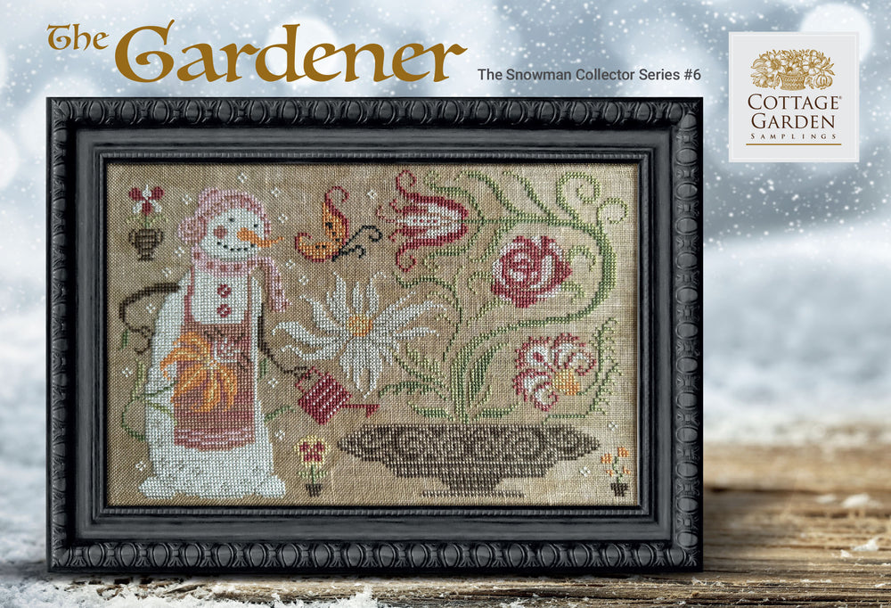 The Gardener The Snowman Collector Series #6 by Cottage Garden Samplings