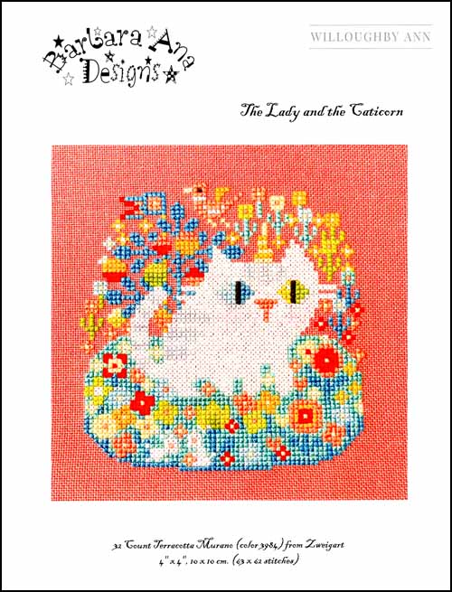 The Lady and the Caticorn by Barbara Ana Designs - BeStitchMe