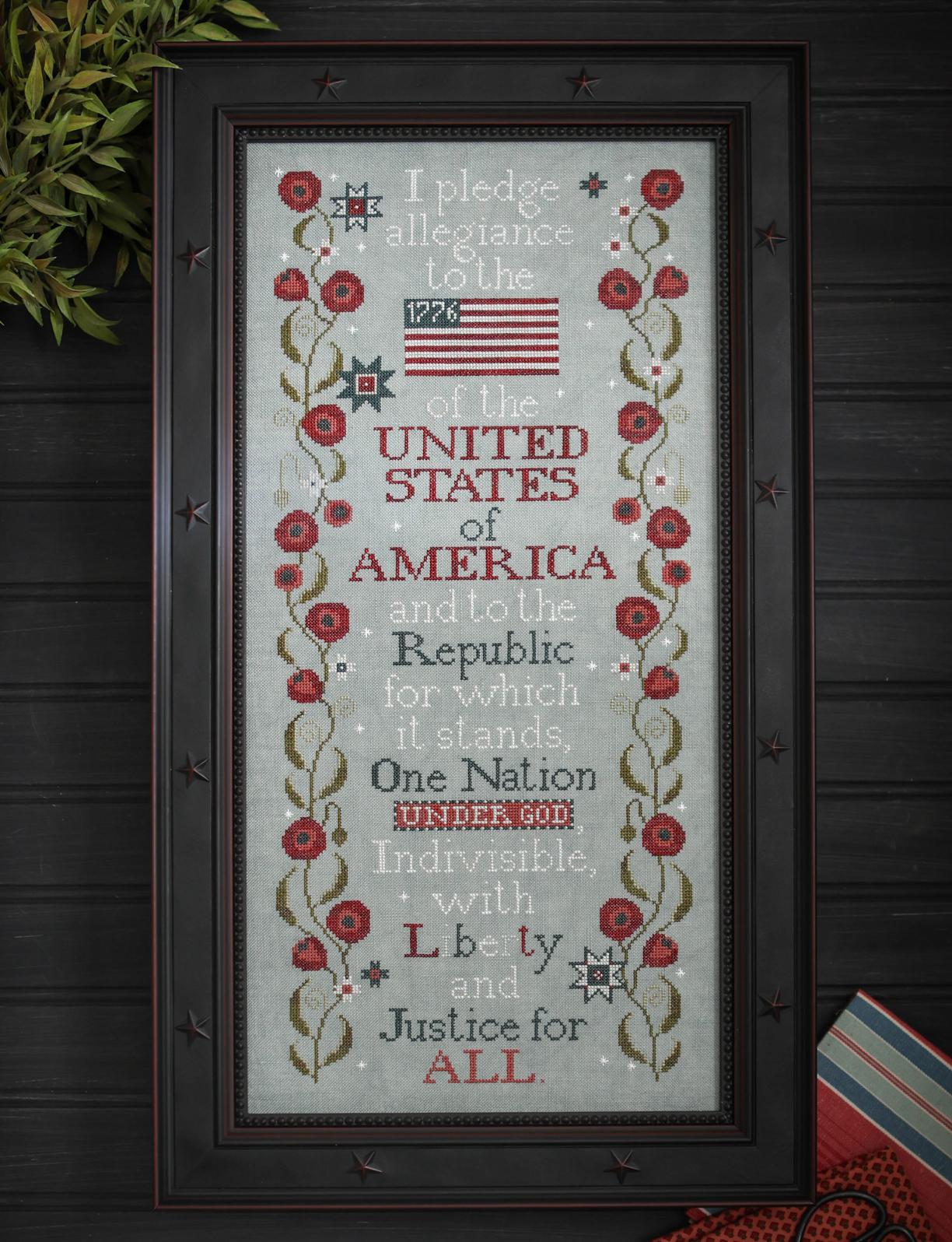 The Pledge of Allegiance - Plum Street Samplers - Preorder - BeStitchMe