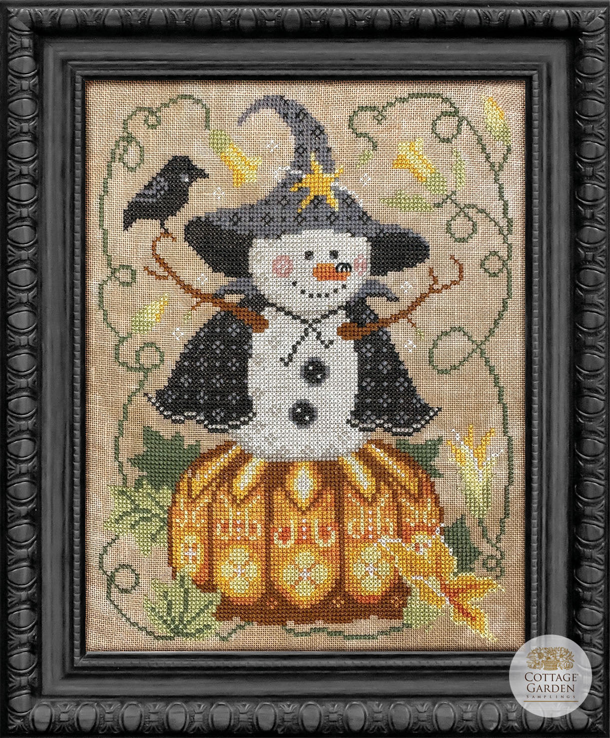 The Witch The Snowman Collector Series #11 by Cottage Garden Samplings