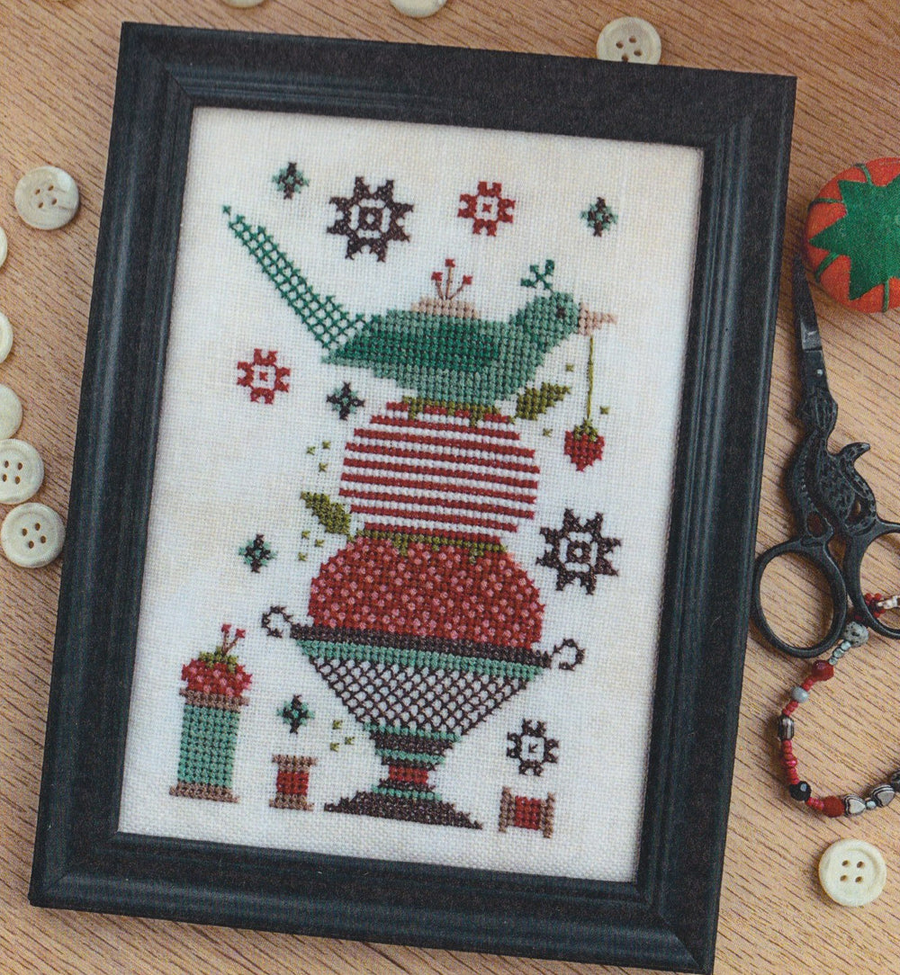 Threads of Time Sewing Bird by Stitches by Ethel