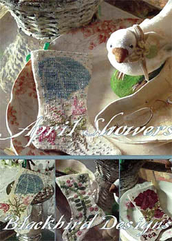 Three Stockings for April by Blackbird Designs