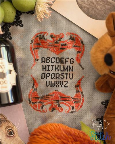 Tiny Alphabat Sampler by BAD Stitch
