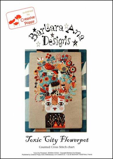 Toxic City Flowerpot by Barbara Ana Designs