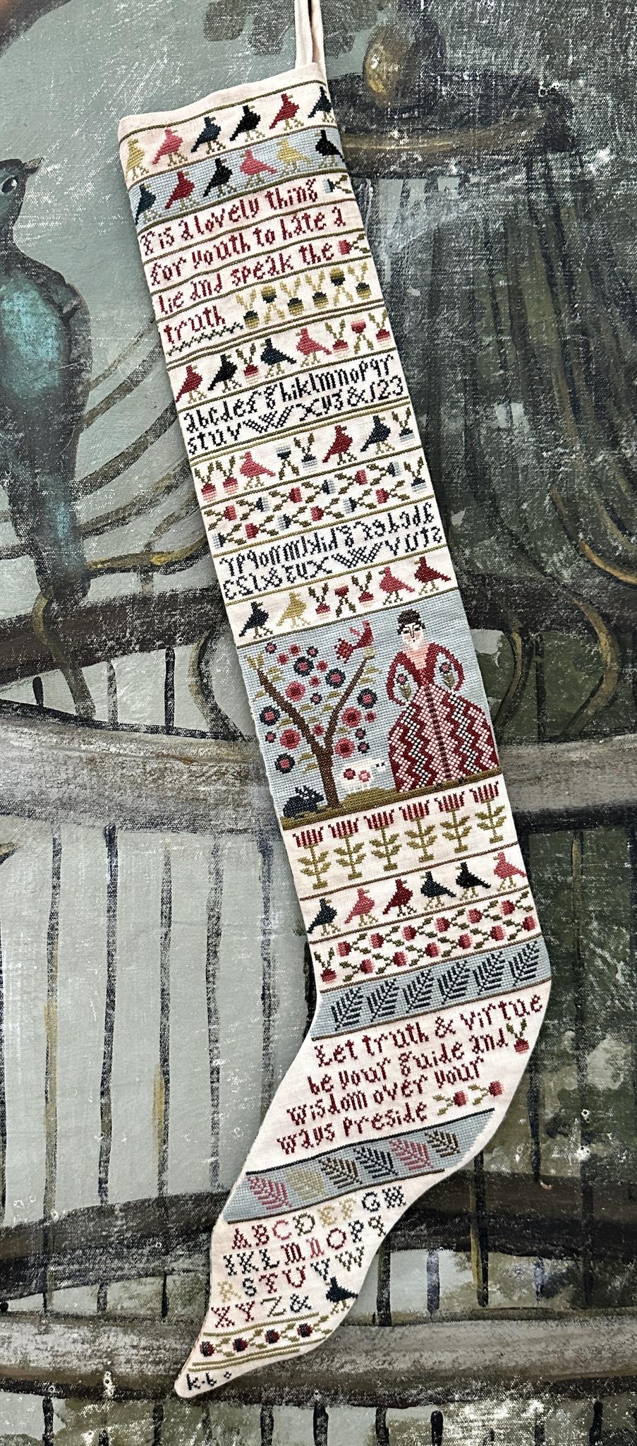 Truth & Virtue Stocking by Kathy Barrick - Preorder